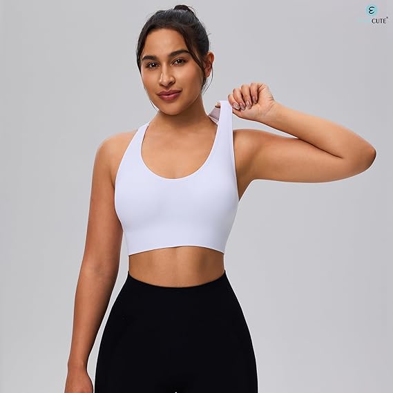 Marwa Clothing 5-Pack Strappy Sports Bras β Crossback, Seamless, Medium Support