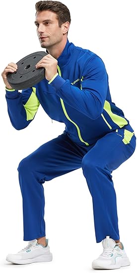 Men’s 2-Piece Tracksuit Set – Full Zip Sweat & Jogging Outfit