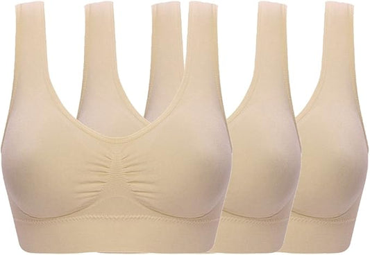 Women's Seamless Wire-Free Bra with Removable Pads