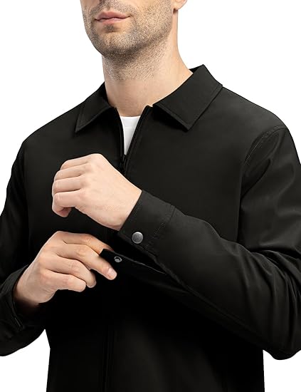 Men's Lightweight Jackets Casual Windbreaker Stylish Light Fall Spring Golf Work Dress Business