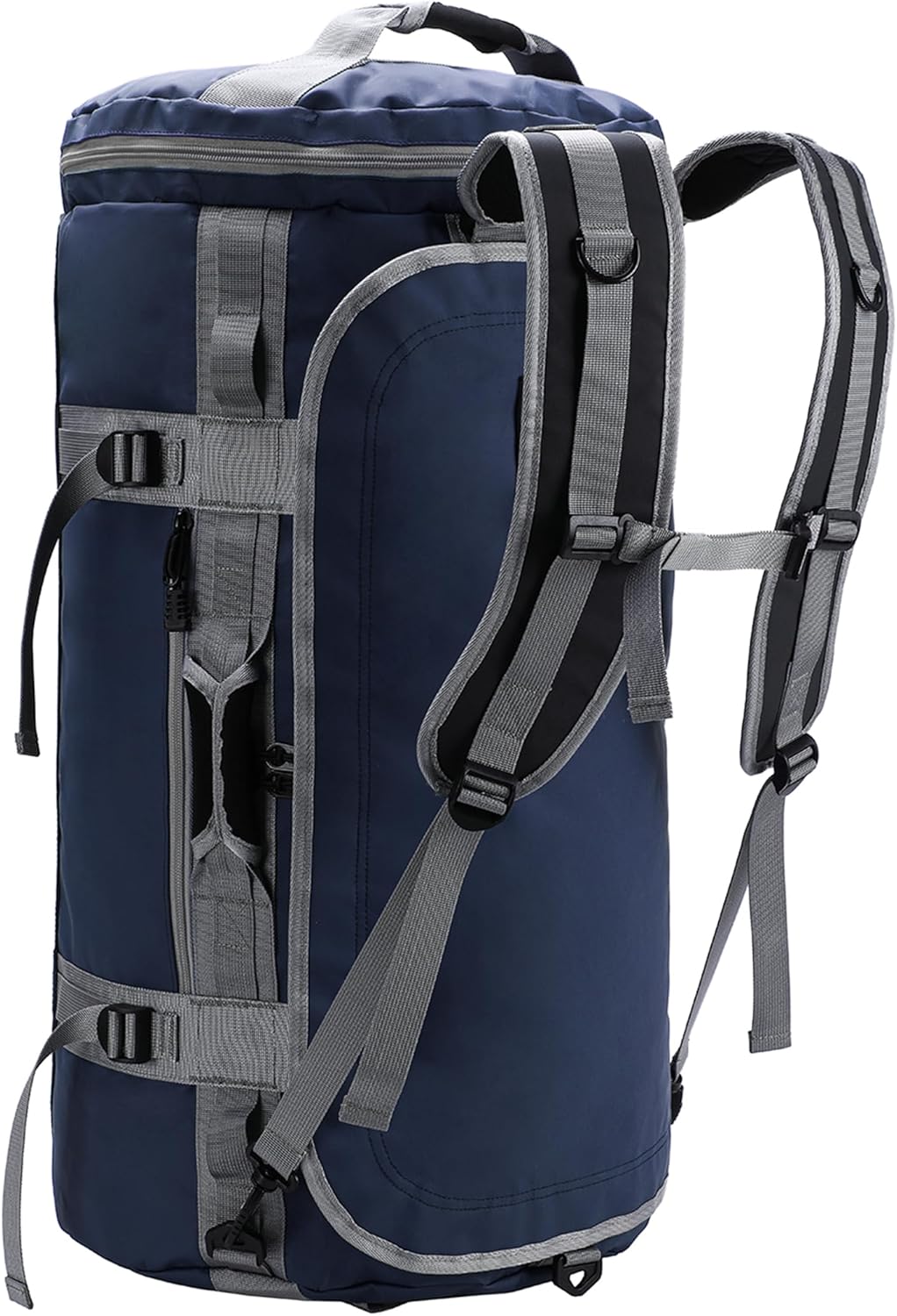 Marwa Large Duffel Backpack Sports Gym Bag with Shoe Compartment, Heavy Duty and Water Resistant, Green, 60L