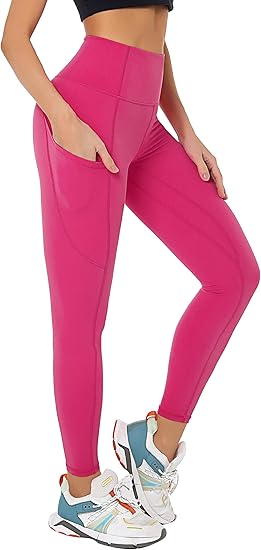 Buttery Soft Tummy Control Workout Leggings with Pockets for Women High Waisted Athletic Yoga Pants