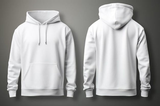 Custom Gym & Sportswear Hoodie – White & Any Color of Your Choice
