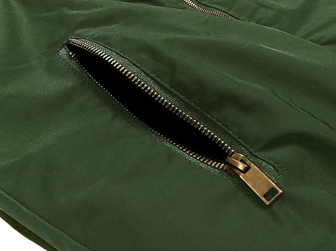 Marwa Clothing Men’s Bomber Jacket – Casual Military Style Fall & Winter Coat