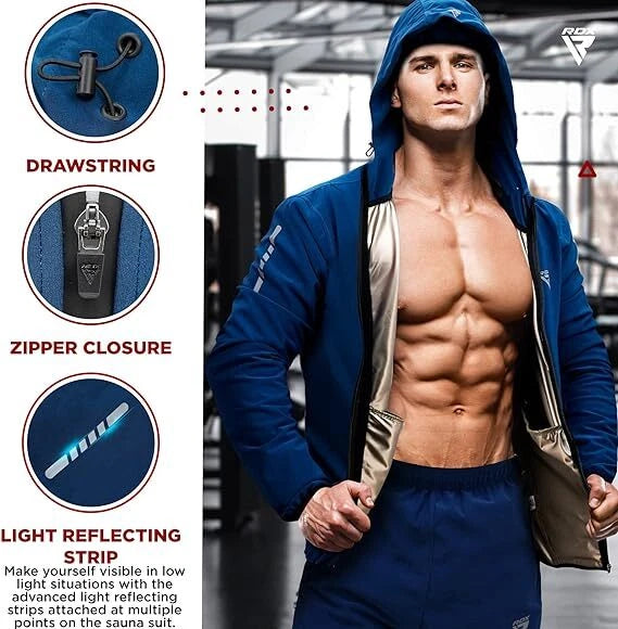 Full Body Sauna Suit with Hood β Heat Sweat Suit, OEKO-TEX 100 Certified