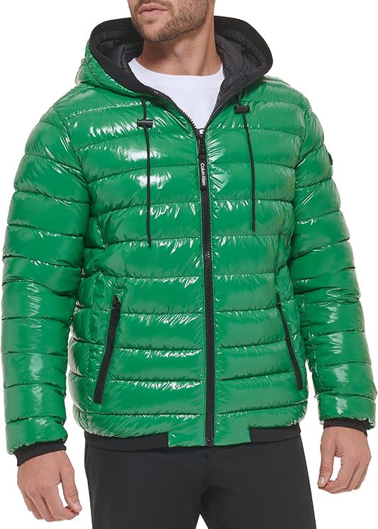 Men's Snap Front Puffer Jacket