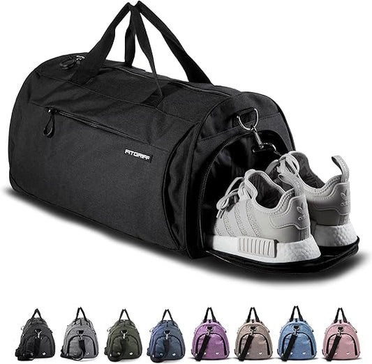 Gym Bag V2 for Men and Women with Shoe & Wet Compartment - Duffle Bag for Travel, Sports, Fitness and Workout