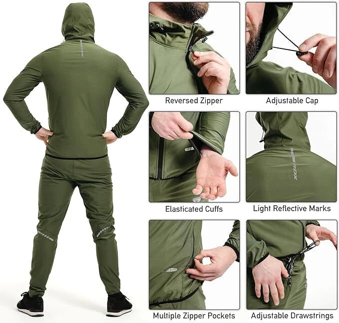 Full Body Sauna Suit with Hood β Heat Sweat Suit, OEKO-TEX 100 Certified