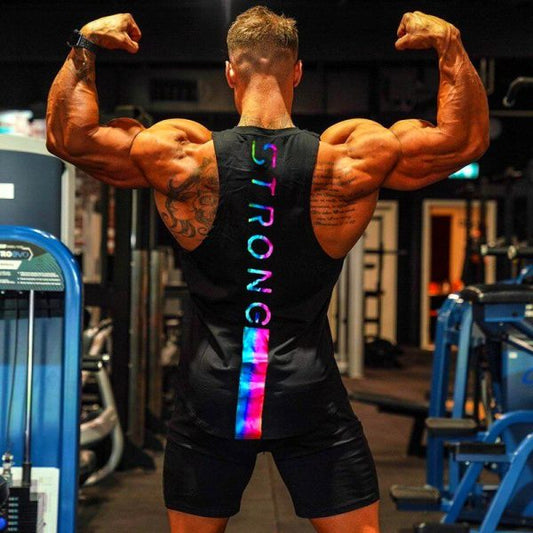 Gym & Workout Men’s Printed Cotton Tank Tops