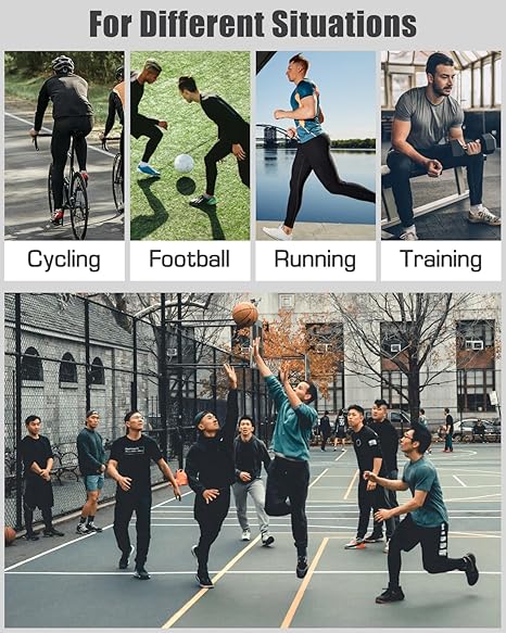 6,5 Pack Men’s Compression Pants Leggings Athletic Workout Baselayer Running Tights