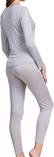Women’s Silk Thermal Underwear Set | Mulberry Silk Long Johns & Cold Weather Base Layer