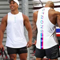 Gym & Workout Men’s Printed Cotton Tank Tops