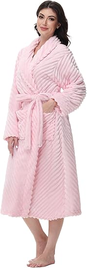 Yurhap Premium Women’s Robe – Super Soft Plush Long Bathrobe | Cozy Fleece Loungewear by Marwa Clothing