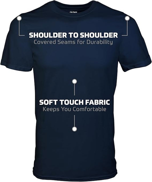 5 T-Shirt Pack Offer Gildan Men's Crew T-Shirts, Multipack, Style G1100