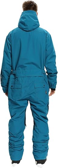 Marwa Clothing Men’s Waterproof One-Piece Snowsuit | Winter Ski Suit for Outdoor Sports