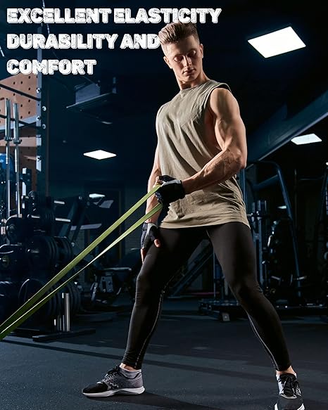 Hicarer 6 Pack Men's Compression Pants Workout Pants Athletic Compression Leggings Running Tights for Men Sport Supplies