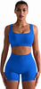 Marwa Clothing 4-Piece Workout Set for Women – Ribbed Leggings, Sports Bra, Crop Top & Jacket | Yoga & Gym Activewear Matching Outfit