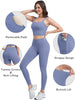 Marwa Clothing 3-in-1 Women’s Workout Set – High Waisted Leggings, Biker Shorts & Sports Bra