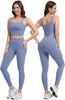 Marwa Clothing 3-in-1 Women’s Workout Set – High Waisted Leggings, Biker Shorts & Sports Bra