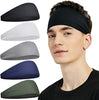 Sports Headbands for Men & Women – 5-Pack Moisture-Wicking Sweatbands for Running, Cycling, Yoga | Marwa Clothing