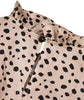 Avanova Women Polka Dot Long Sleeve Blouse – Mock Neck Ruffle Top | Marwa Clothing