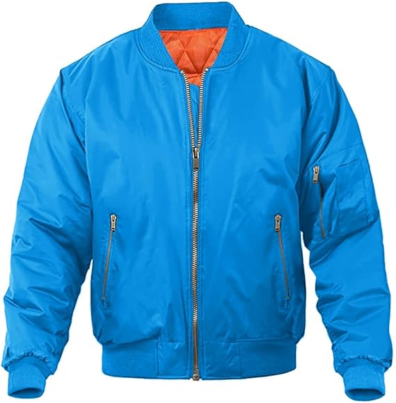 Marwa Clothing Men’s Bomber Jacket – Casual Military Style Fall & Winter Coat