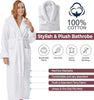 Unisex Cotton Terry Bathrobe – Shawl Collar Spa Robe for Men & Women | One Size Absorbent Long wear
