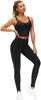 THE GYM PEOPLE Thick High Waist Yoga Pants with Pockets, Tummy Control Workout Running Yoga Leggings for Women