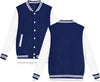 Women's Men's Varsity Baseball Jacket Casual Letterman Bomber Jacket Windbreaker Lightweight Jacket Coat