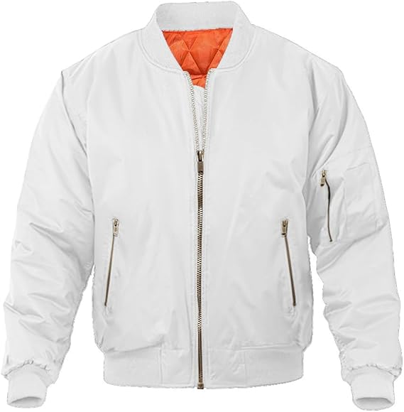 Marwa Clothing Men’s Bomber Jacket – Casual Military Style Fall & Winter Coat