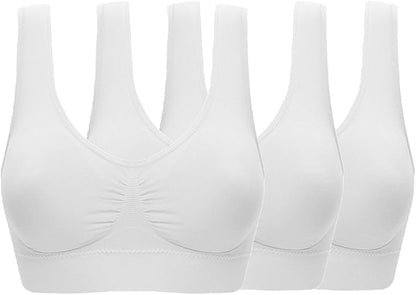 Women's Seamless Wire-Free Bra with Removable Pads