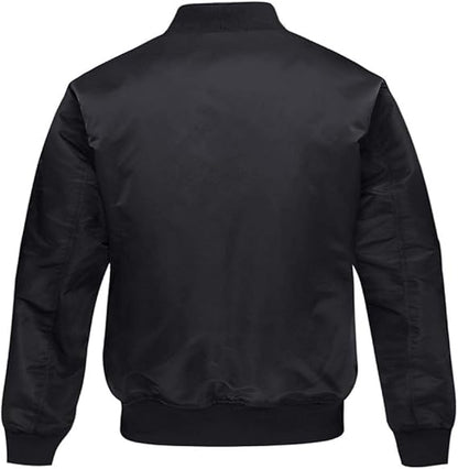 Marwa Clothing Men’s Bomber Jacket – Casual Military Style Fall & Winter Coat