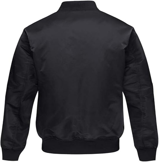 Marwa Clothing Men’s Bomber Jacket – Casual Military Style Fall & Winter Coat