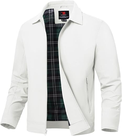 Men's Lightweight Jackets Casual Windbreaker Stylish Light Fall Spring Golf Work Dress Business