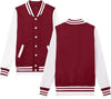 Women's Men's Varsity Baseball Jacket Casual Letterman Bomber Jacket Windbreaker Lightweight Jacket Coat