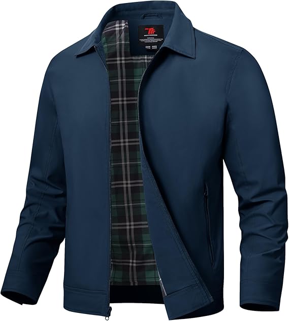 Men's Lightweight Jackets Casual Windbreaker Stylish Light Fall Spring Golf Work Dress Business