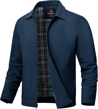 Men's Lightweight Jackets Casual Windbreaker Stylish Light Fall Spring Golf Work Dress Business