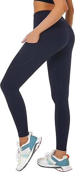 Buttery Soft Tummy Control Workout Leggings with Pockets for Women High Waisted Athletic Yoga Pants