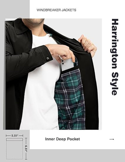 Men's Lightweight Jackets Casual Windbreaker Stylish Light Fall Spring Golf Work Dress Business