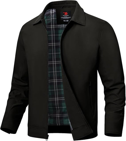 Men's Lightweight Jackets Casual Windbreaker Stylish Light Fall Spring Golf Work Dress Business