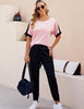 VIMPUNEC Women’s 2-Piece Summer Casual Lounge Set – Soft Sweatsuit & Matching Top | Marwa Clothing