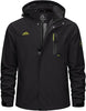 Men’s Lightweight Hooded Rain Jacket – Water-Resistant Windbreaker