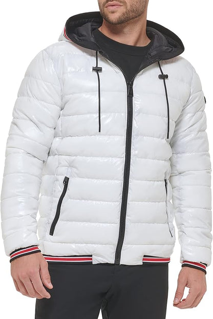 Men's Snap Front Puffer Jacket
