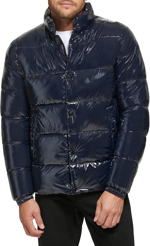 Men's Snap Front Puffer Jacket