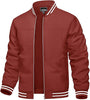 Men's Lightweight Jacket Casual Spring Fall Windbreaker Bomber Zip Up Coat With Pocket