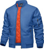 Men's Jacket Casual Windproof Bomber Jackets Full Zip Windbreaker Warm Winter Padded Coats
