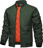 Men's Jacket Casual Windproof Bomber Jackets Full Zip Windbreaker Warm Winter Padded Coats