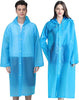 Rain Ponchos for Adults Reusable, 2 Pcs Raincoats Emergency for Women Men with Hood and Drawstring