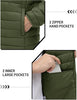Men's Lightweight Puffer Jacket Winter Quilted Puffy Jackets Warm Water-Resistant Windproof Insulated Coats