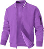 Mens Lightweight Jacket Casual Bomber Jacket Varsity Coat